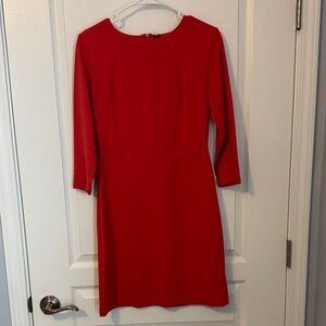 Old Navy Vibrant Burnt Orange Long Sleeve Dress